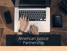 Tablet Screenshot of americanjusticepartnership.com